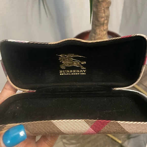 Burberry Plaid Clutch - Black, Red, and Tan - Picture 1 of 4